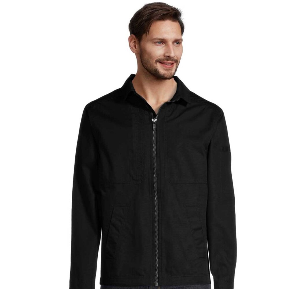 NWT Knoss Men's All-Season Canvas Utility Jacket Black